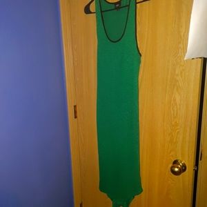 Green and black Maxi dress large